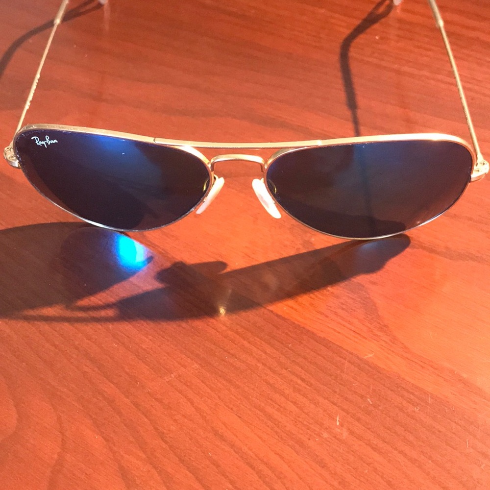 Blue lens Ray-Ban aviator sunglasses